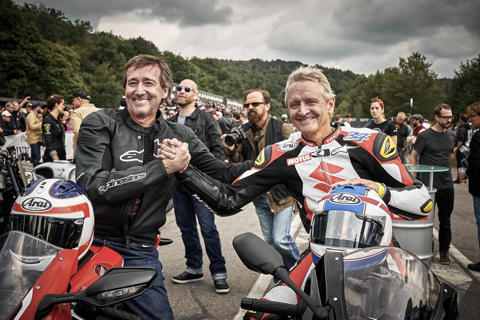 Glemseck 2017 Freddie Spencer, Kevin Schwantz